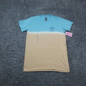 Simply Southern Shirt Womens Medium Blue Tan Turtle Beach Graphic Tee NWT